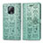 Handytasche Stand Schutzhülle Flip Leder Hülle Modisch Muster S03D für Xiaomi Redmi 10X 5G Grün