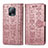 Handytasche Stand Schutzhülle Flip Leder Hülle Modisch Muster S03D für Xiaomi Redmi 10X 5G Rosegold