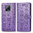 Handytasche Stand Schutzhülle Flip Leder Hülle Modisch Muster S03D für Xiaomi Redmi 10X 5G Violett