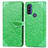 Handytasche Stand Schutzhülle Flip Leder Hülle Modisch Muster S04D für Motorola Moto G Pure Grün