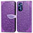 Handytasche Stand Schutzhülle Flip Leder Hülle Modisch Muster S04D für Motorola Moto G Stylus (2022) 5G Violett