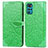 Handytasche Stand Schutzhülle Flip Leder Hülle Modisch Muster S04D für Motorola Moto G22 Grün