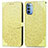 Handytasche Stand Schutzhülle Flip Leder Hülle Modisch Muster S04D für Motorola Moto G31 Gelb