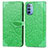 Handytasche Stand Schutzhülle Flip Leder Hülle Modisch Muster S04D für Motorola Moto G31 Grün