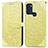 Handytasche Stand Schutzhülle Flip Leder Hülle Modisch Muster S04D für Motorola Moto G60s Gelb