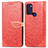 Handytasche Stand Schutzhülle Flip Leder Hülle Modisch Muster S04D für Motorola Moto G60s Rot