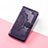 Handytasche Stand Schutzhülle Flip Leder Hülle Modisch Muster S07D für Google Pixel 4 Violett