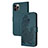 Handytasche Stand Schutzhülle Flip Leder Hülle Modisch Muster Y02X für Apple iPhone 13 Pro Grün