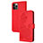 Handytasche Stand Schutzhülle Flip Leder Hülle Modisch Muster Y02X für Apple iPhone 13 Pro Rot