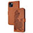 Handytasche Stand Schutzhülle Flip Leder Hülle Modisch Muster Y02X für Apple iPhone 14 Braun