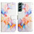 Handytasche Stand Schutzhülle Flip Leder Hülle Modisch Muster Y03B für Samsung Galaxy S21 5G Bunt