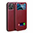 Handytasche Stand Schutzhülle Flip Leder Hülle N01 für Apple iPhone 12 Pro Rot