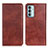 Handytasche Stand Schutzhülle Flip Leder Hülle N01P für Samsung Galaxy M13 4G Braun