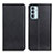 Handytasche Stand Schutzhülle Flip Leder Hülle N01P für Samsung Galaxy M13 4G Schwarz