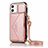 Handytasche Stand Schutzhülle Flip Leder Hülle N03 für Apple iPhone 12 Mini