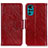 Handytasche Stand Schutzhülle Flip Leder Hülle N05P für Motorola Moto G22 Rot