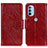 Handytasche Stand Schutzhülle Flip Leder Hülle N05P für Motorola Moto G41 Rot