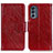 Handytasche Stand Schutzhülle Flip Leder Hülle N05P für Motorola Moto G62 5G Rot