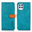 Handytasche Stand Schutzhülle Flip Leder Hülle N07P für Motorola Moto G100 5G Cyan