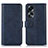 Handytasche Stand Schutzhülle Flip Leder Hülle N08P für Oppo A78 5G Blau