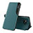 Handytasche Stand Schutzhülle Flip Leder Hülle Q01H für Xiaomi Poco X3 Grün
