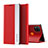 Handytasche Stand Schutzhülle Flip Leder Hülle Q01H für Xiaomi Redmi 9C NFC Rot