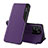 Handytasche Stand Schutzhülle Flip Leder Hülle Q02H für Xiaomi Redmi 10 India Violett