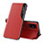 Handytasche Stand Schutzhülle Flip Leder Hülle QH1 für Samsung Galaxy A51 4G Rot
