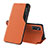 Handytasche Stand Schutzhülle Flip Leder Hülle QH1 für Samsung Galaxy M52 5G Orange