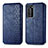 Handytasche Stand Schutzhülle Flip Leder Hülle S01D für Huawei P40 Pro Blau