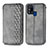 Handytasche Stand Schutzhülle Flip Leder Hülle S01D für Samsung Galaxy M31 Prime Edition Grau