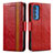 Handytasche Stand Schutzhülle Flip Leder Hülle S02D für Motorola Moto Edge 20 Pro 5G Rot