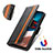Handytasche Stand Schutzhülle Flip Leder Hülle S02D für Motorola Moto G42