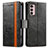 Handytasche Stand Schutzhülle Flip Leder Hülle S02D für Motorola Moto G42