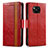 Handytasche Stand Schutzhülle Flip Leder Hülle S02D für Xiaomi Poco X3 NFC Rot