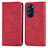 Handytasche Stand Schutzhülle Flip Leder Hülle S04D für Motorola Moto Edge X30 5G Rot