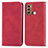 Handytasche Stand Schutzhülle Flip Leder Hülle S04D für Motorola Moto G60 Rot