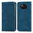 Handytasche Stand Schutzhülle Flip Leder Hülle S04D für Xiaomi Poco X3 Pro Blau