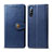 Handytasche Stand Schutzhülle Flip Leder Hülle S05D für Sony Xperia L4 Blau