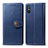 Handytasche Stand Schutzhülle Flip Leder Hülle S05D für Xiaomi Redmi 9i Blau
