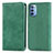 Handytasche Stand Schutzhülle Flip Leder Hülle S08D für Motorola Moto G31 Grün