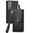 Handytasche Stand Schutzhülle Flip Leder Hülle S15D für Samsung Galaxy S23 Plus 5G Schwarz