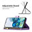 Handytasche Stand Schutzhülle Flip Leder Hülle Schmetterling B03F für Samsung Galaxy S20 5G