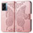 Handytasche Stand Schutzhülle Flip Leder Hülle Schmetterling für Oppo A56S 5G Rosa