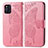Handytasche Stand Schutzhülle Flip Leder Hülle Schmetterling für Oppo Find X3 5G Pink