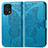 Handytasche Stand Schutzhülle Flip Leder Hülle Schmetterling für Oppo Find X5 5G Blau