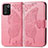 Handytasche Stand Schutzhülle Flip Leder Hülle Schmetterling für Oppo K9S 5G Pink