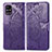 Handytasche Stand Schutzhülle Flip Leder Hülle Schmetterling für Samsung Galaxy M31s Violett