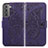 Handytasche Stand Schutzhülle Flip Leder Hülle Schmetterling für Samsung Galaxy S21 Plus 5G Violett