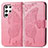 Handytasche Stand Schutzhülle Flip Leder Hülle Schmetterling für Samsung Galaxy S25 Ultra 5G Pink